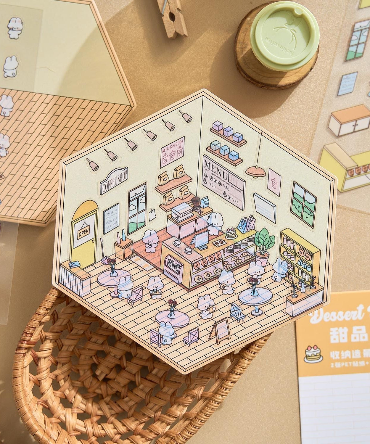 Our Little World DIY 3D Scene Stickers 4 Cute Miniature Scenes