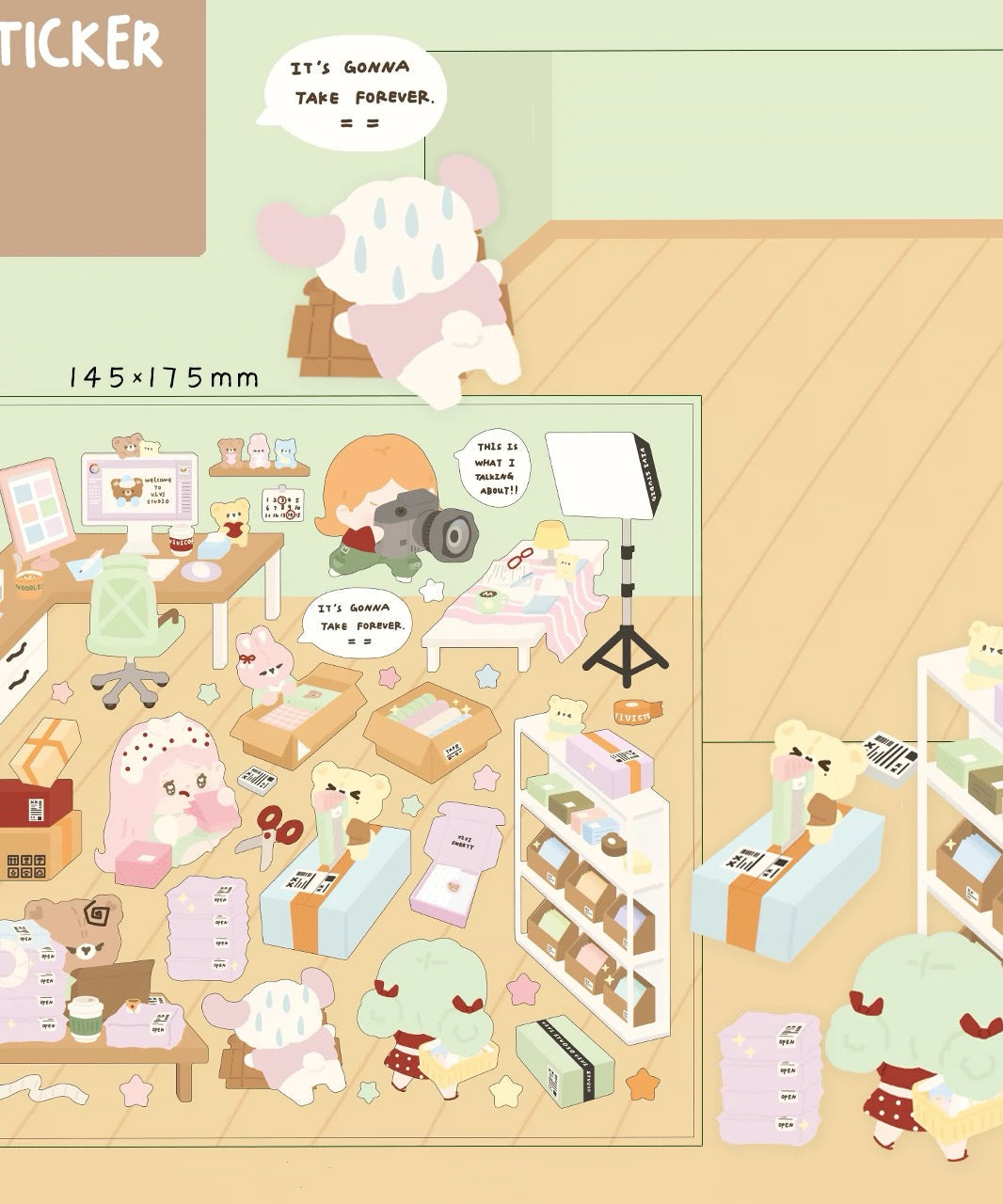 Craft Stickers for Scrapbooks, Make Your Seaside Town|Island|Workshop|Scrapbook shop