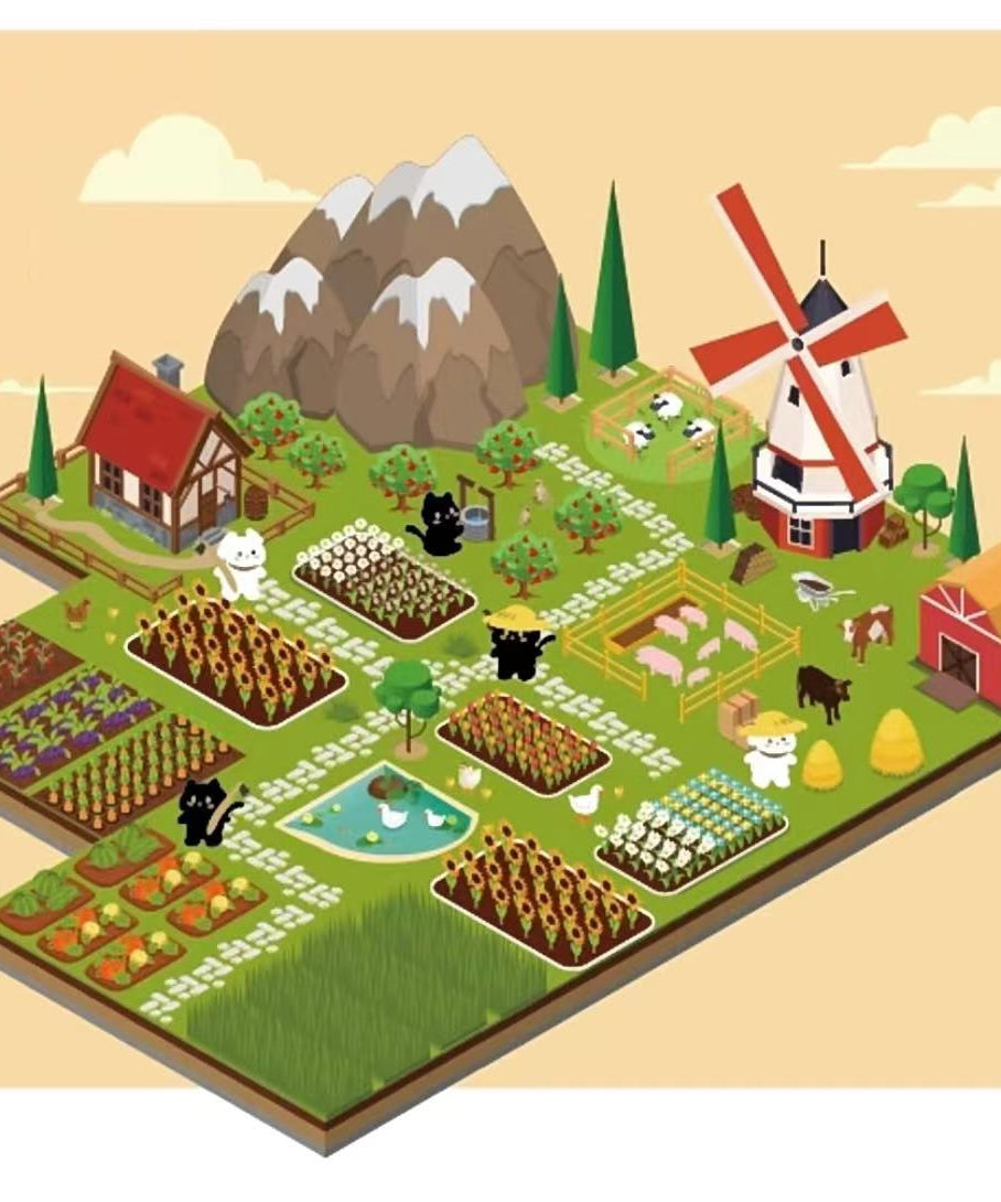 Miniature Sticker Scenes! DIY 3D Coffee Shop|Happy Farming|Dream House
