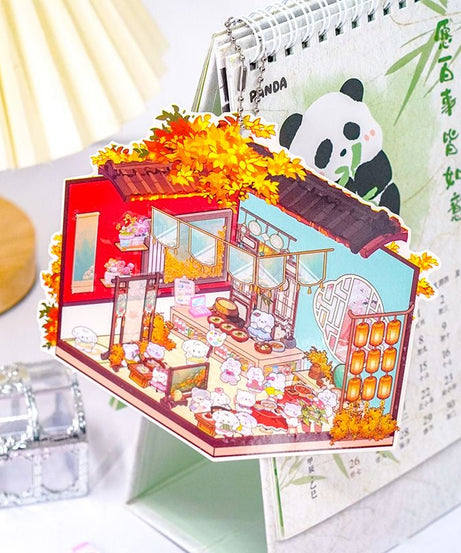 Sticker Scene: Make Warm Home|Clothing Shop|Chinese Restaurant|Hot Spring