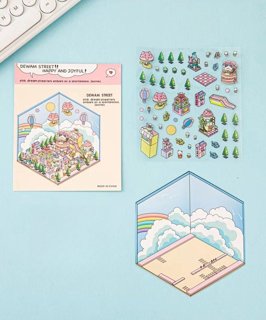 Sticker Scene: DIY Picnic|Magical Library|Spring Party|Beach|Amusement Park|Record Store