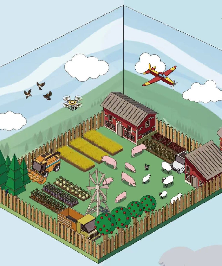 DIY Farm Sticker Scenes