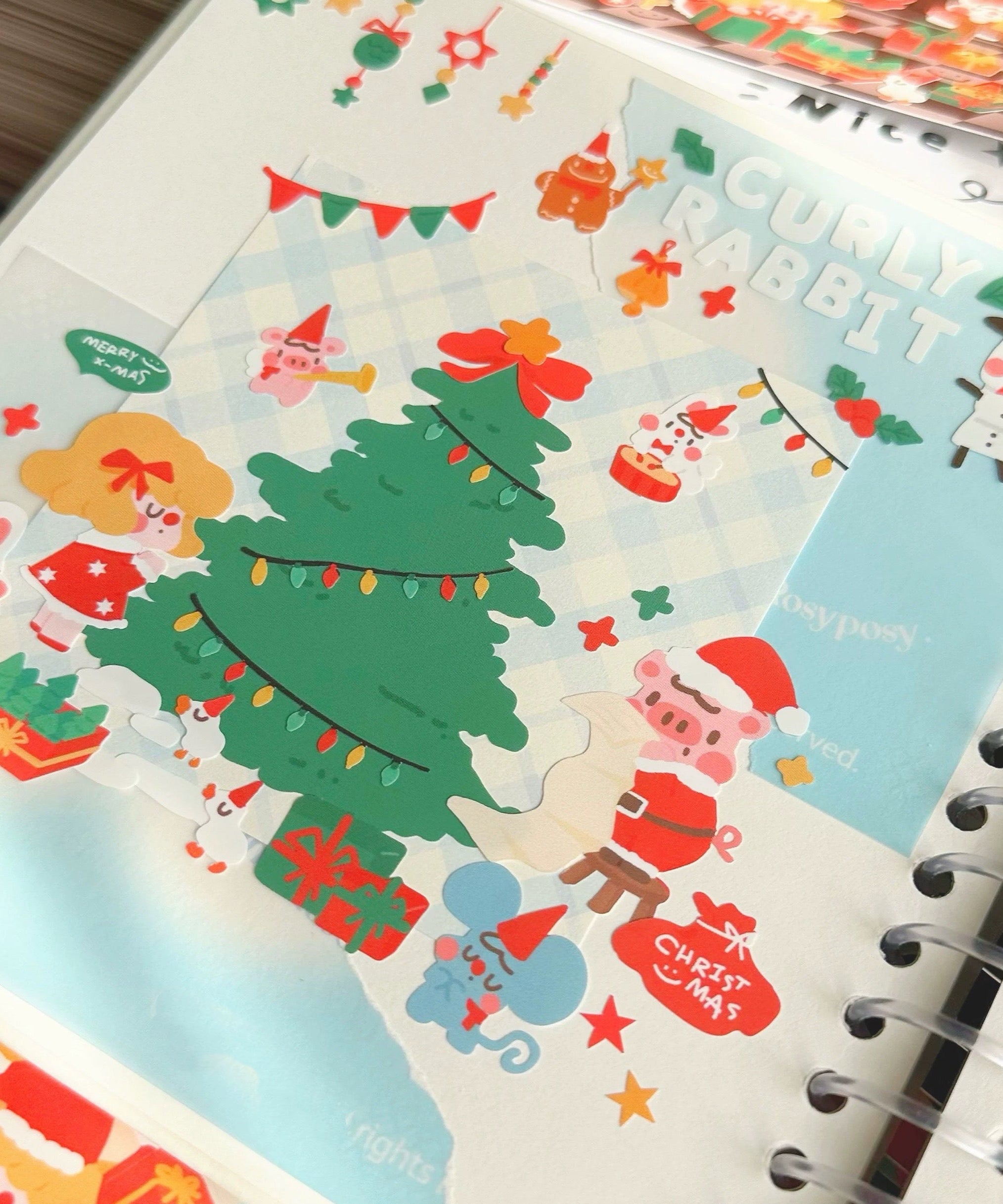 Christmas Stickers|Scrapbook Stickers|Sticker Sheet|Journal Stickers