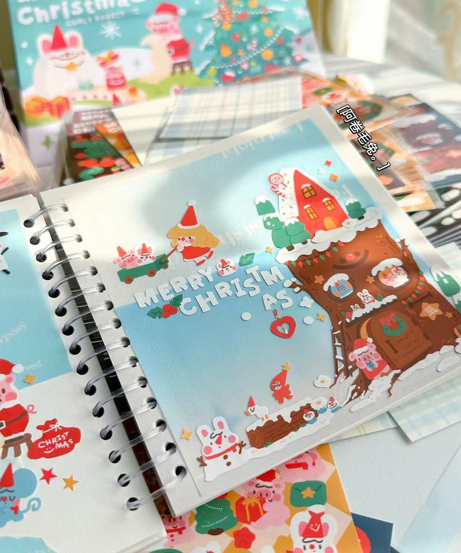 Christmas Stickers|Scrapbook Stickers|Sticker Sheet|Journal Stickers