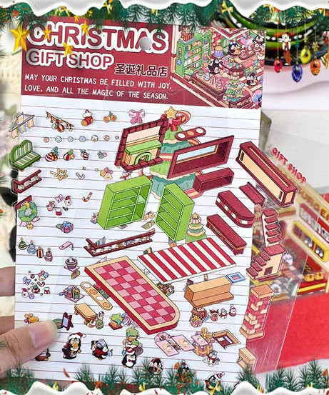 Stickers Scene, Make your Own Supermarket|Coffee Shop|Restaurant|Bookstore