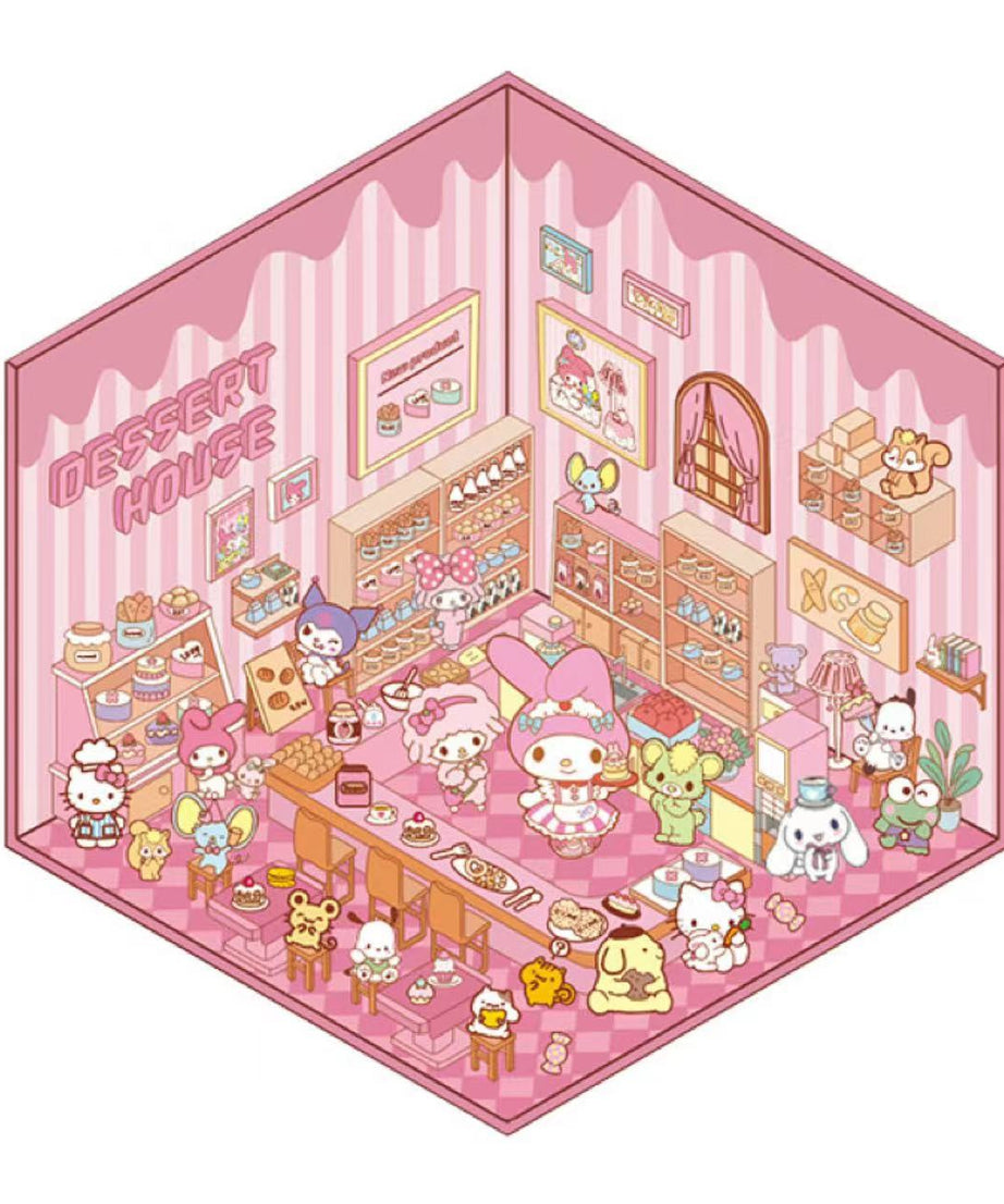 Cute Stickers Scene Kawaii Cartoon 3D Stickers
