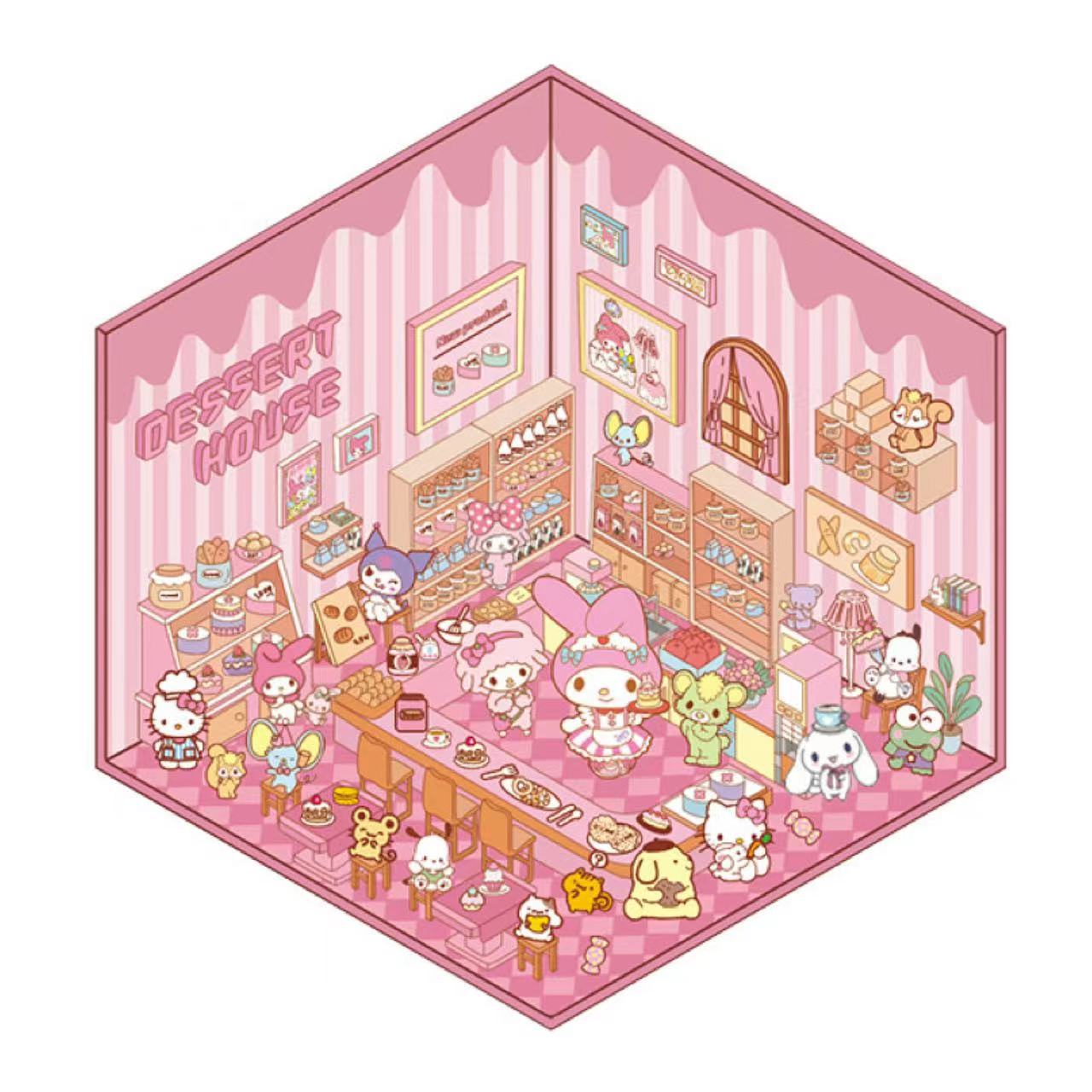 Cute Stickers Scene Kawaii Cartoon 3D Stickers