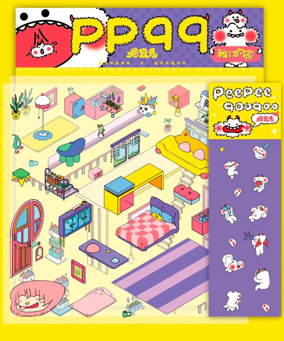 Luminous Sticker Scene:Make A Donut Shop|Christmas Party|Luminous Halloween Night|My Home|Seaside