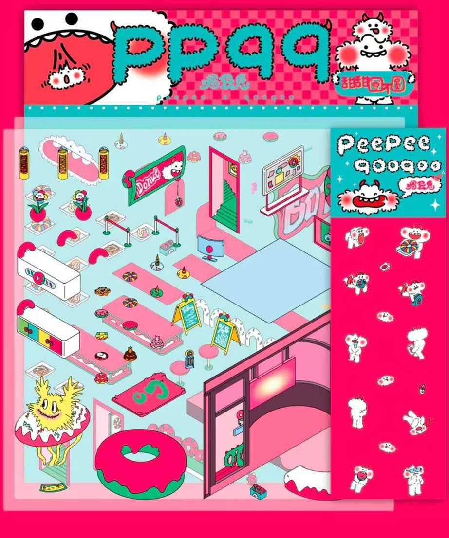 Luminous Sticker Scene:Make A Donut Shop|Christmas Party|Luminous Halloween Night|My Home|Seaside