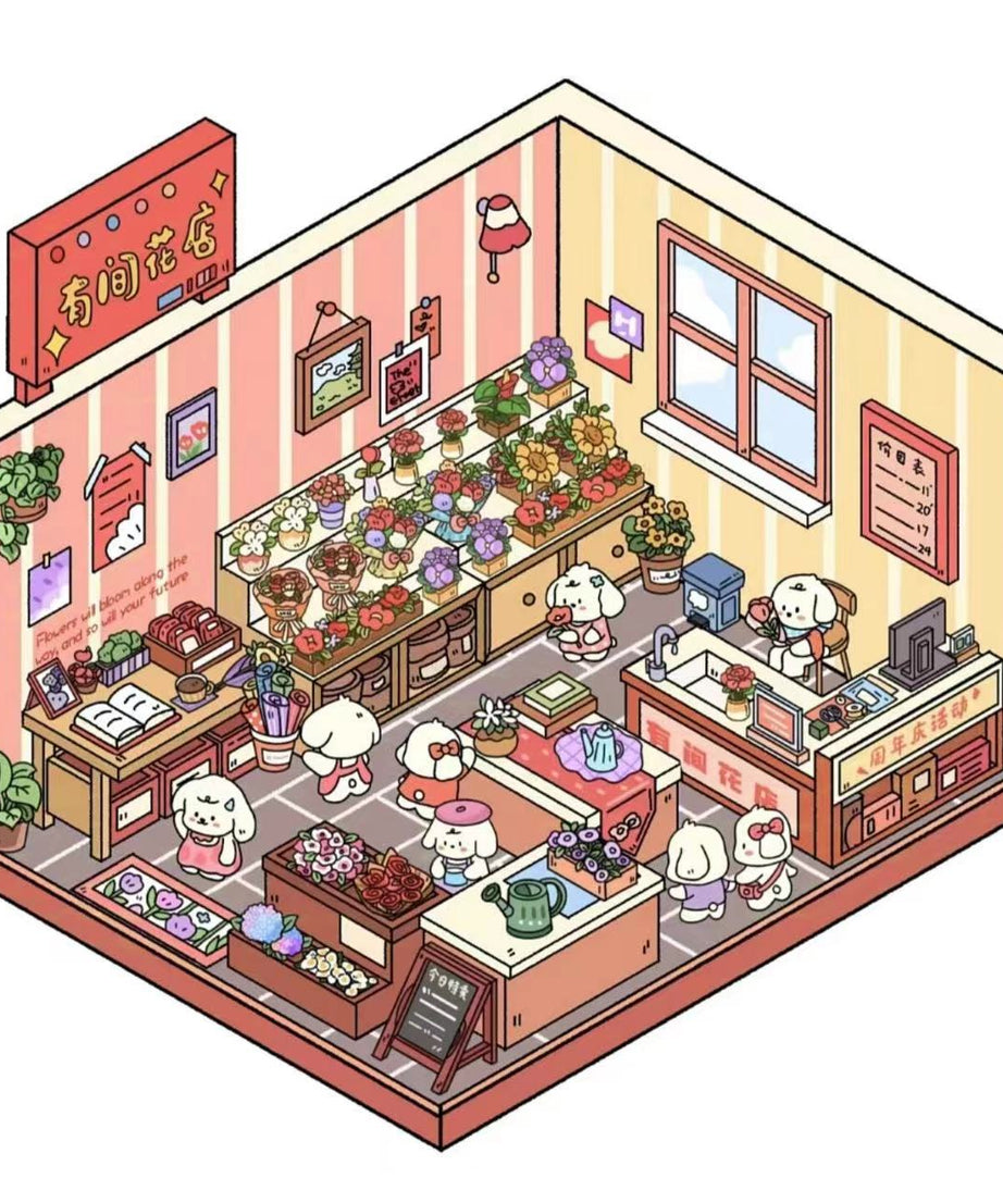 Bobo's Christmas party 1.0 DIY 3D Scene Stickers 4 Cute Miniature Scenes