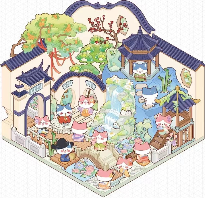 Sticker Play Scenes! Build 3D Izakaya|Chinese Convenience Store|Fresh Fruit|Bakery Shop