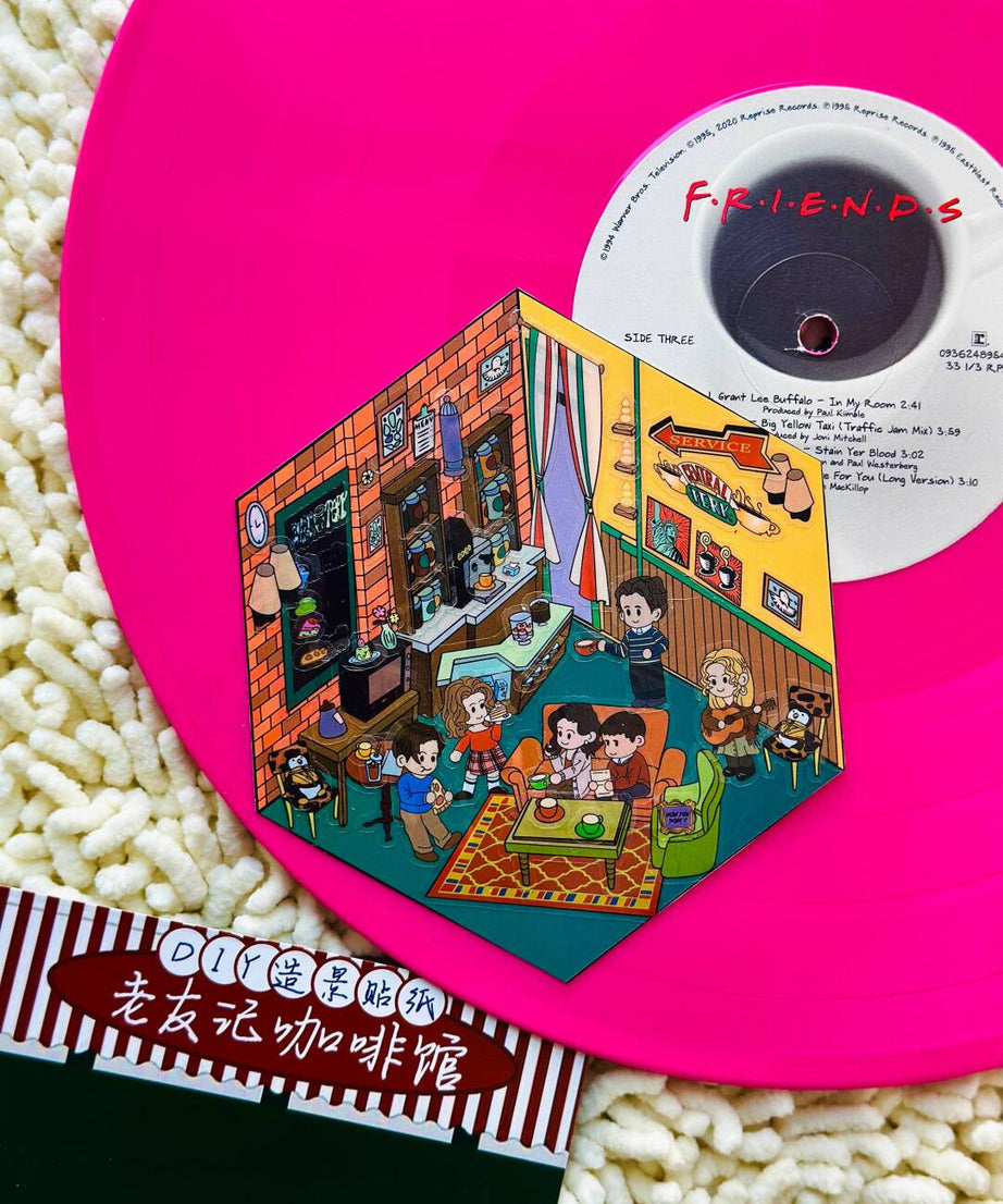 Friends Sticker Scene Create DIY Monica’s Kitchen Chandler's Living Room Central Perk