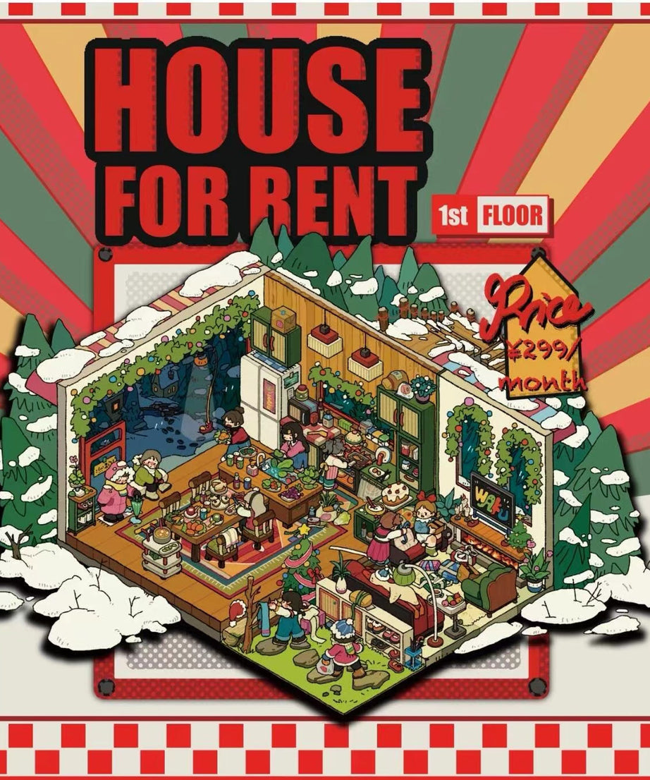 DIY 3D Scene Stickers: Make A Record Shop|Parcel Hub|Outdoor Gear Shop|Christmas House