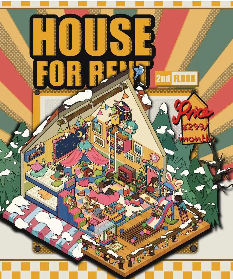 DIY 3D Scene Stickers: Make A Record Shop|Parcel Hub|Outdoor Gear Shop|Christmas House
