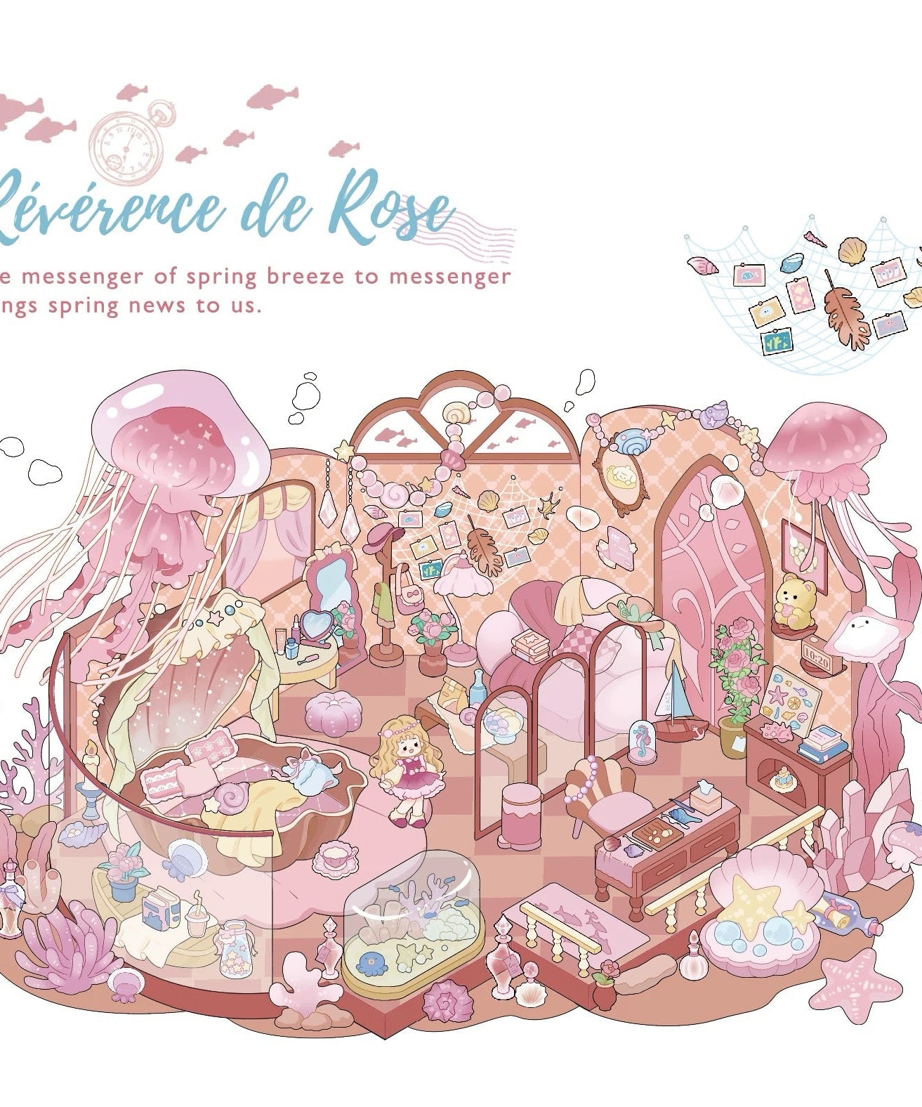 The Rose’s Tribute 3D Romantic Scene Sticker