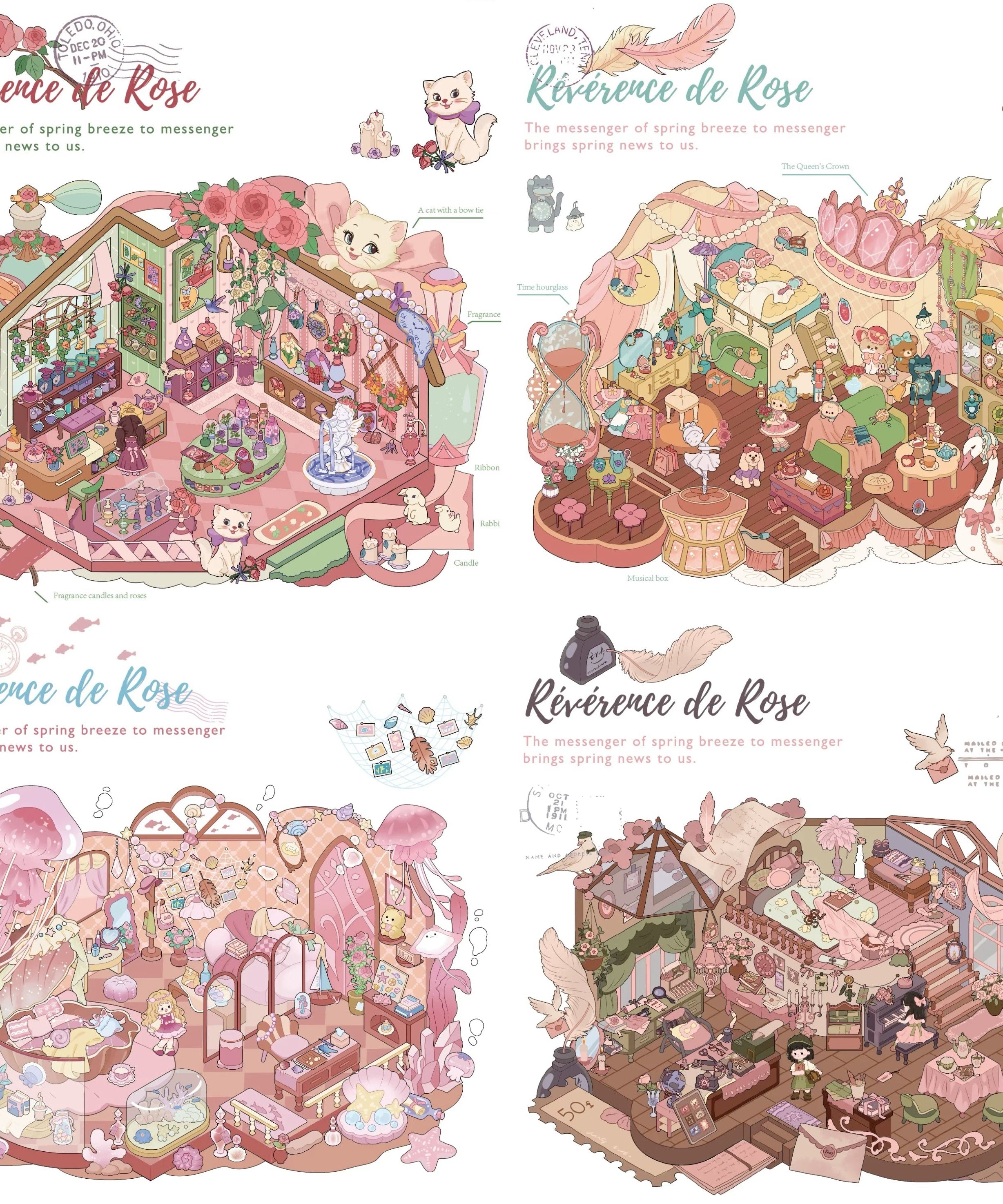 The Rose’s Tribute 3D Romantic Scene Sticker