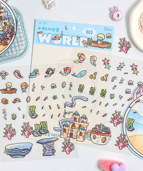 Realm of Dreams Scene Stickers - 4 Lovely Miniature Scenes