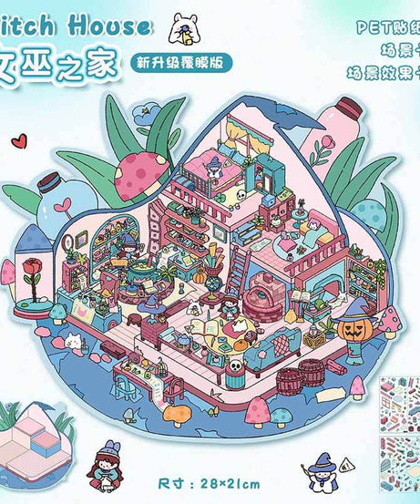 Creative Life DIY 3D Scene Stickers Lovely 2 Miniature Scenes