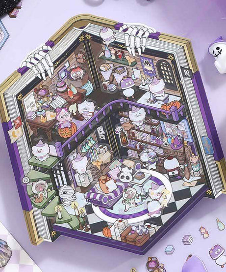 Magic Ark World DIY 3D Scene Stickers 4 Cute Miniature Scenes