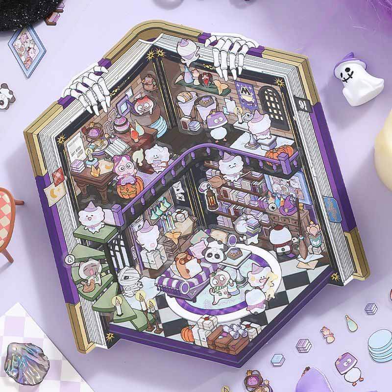 Magic Ark World DIY 3D Scene Stickers 4 Cute Miniature Scenes