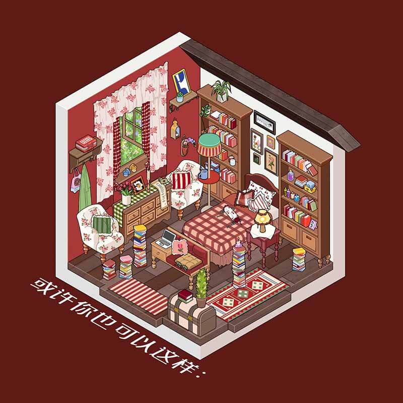 Feld Town DIY 3D Scene Sticker Collection 2 Cute Miniature Scenes