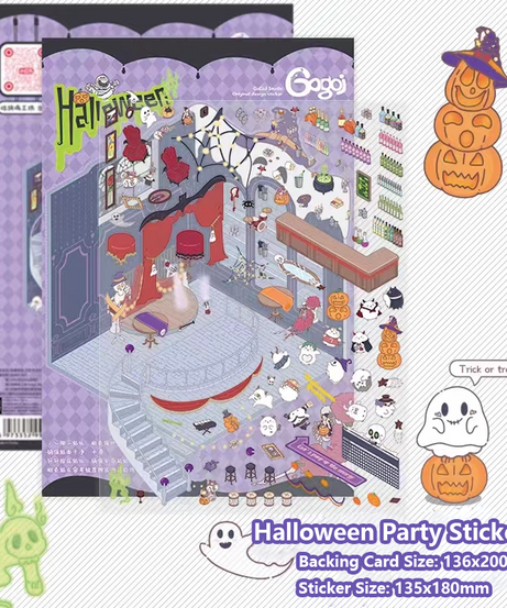 Halloween Sticker Scene