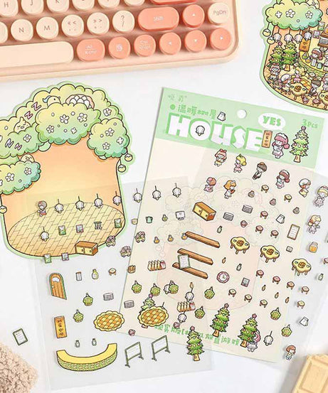 Realm of Dreams Scene Stickers - 4 Lovely Miniature Scenes
