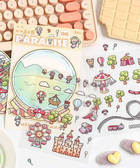 Realm of Dreams Scene Stickers - 4 Lovely Miniature Scenes