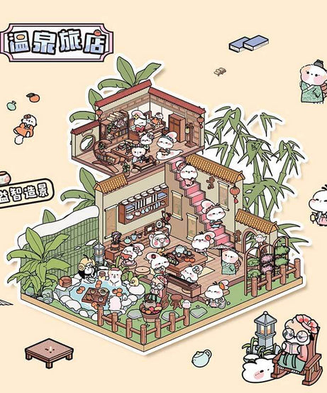 Slow Living Club DIY 3D Scene Stickers 3 Cute Miniature Scenes