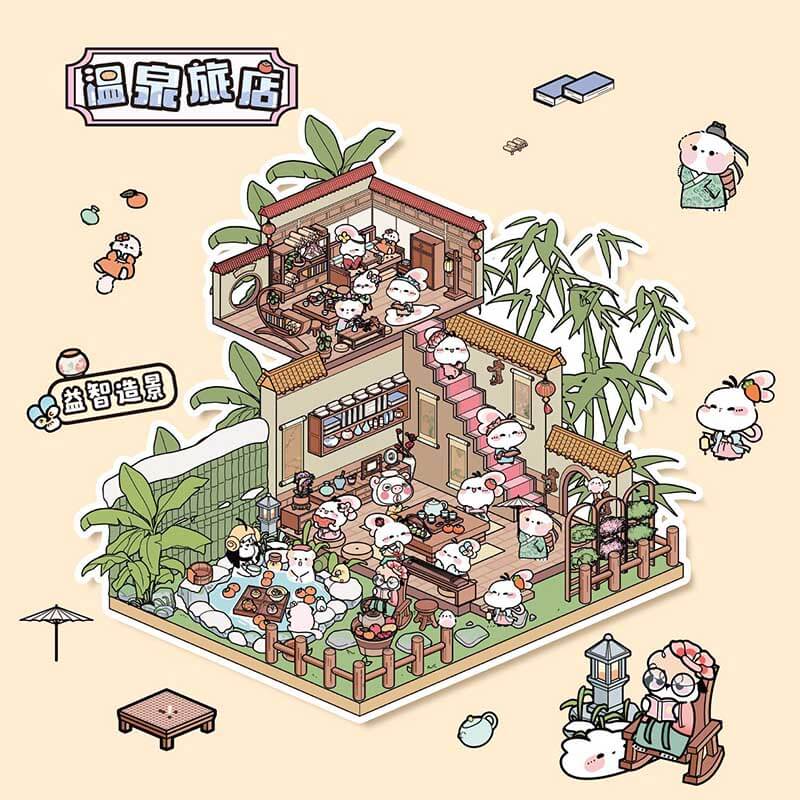 Slow Living Club DIY 3D Scene Stickers 3 Cute Miniature Scenes