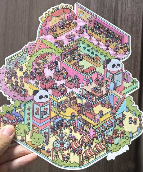 The Happy Hub DIY 3D Scene Stickers 2 Cute Miniature Scenes