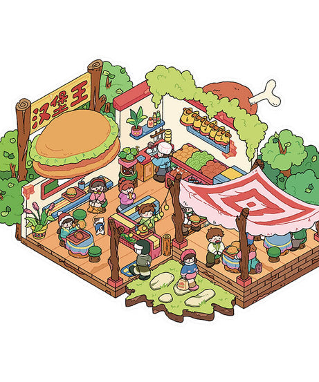 Creative Life DIY 3D Scene Stickers Lovely 2 Miniature Scenes