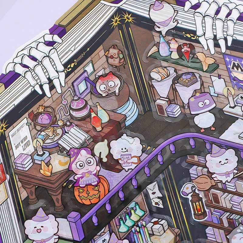 Magic Ark World DIY 3D Scene Stickers 4 Cute Miniature Scenes