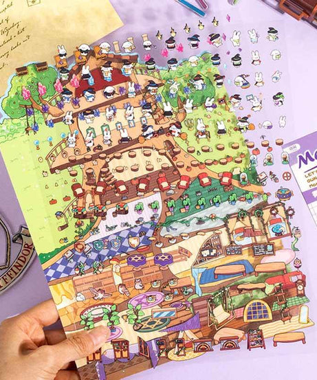 Apartment Theme DIY 3D Scene Stickers 2 Cute Miniature Scenes