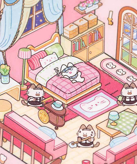 Fantasy World DIY 3D Scene Stickers 4 Cute Miniature Scenes