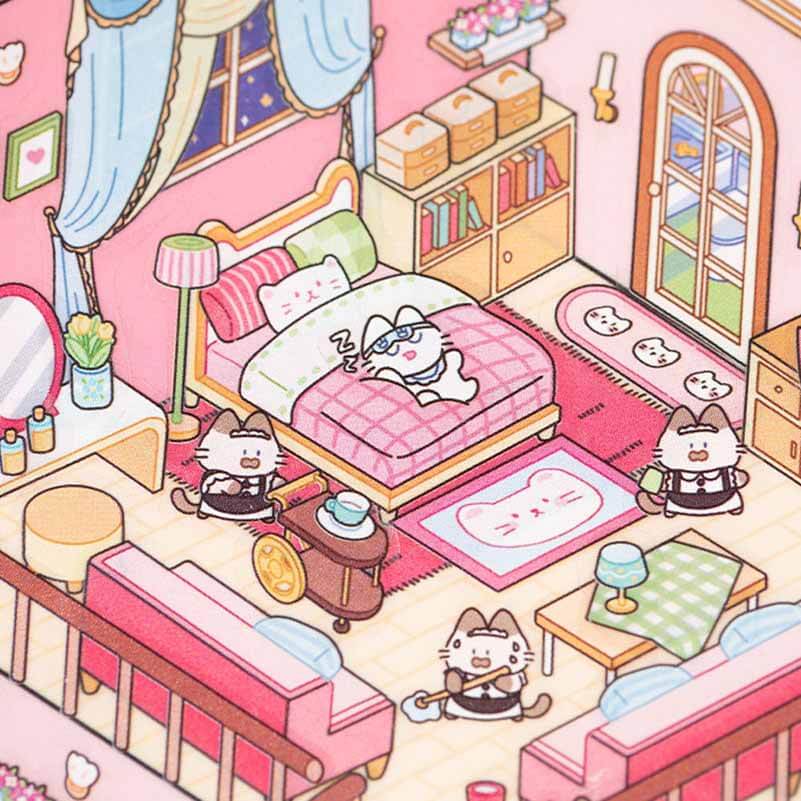 Fantasy World DIY 3D Scene Stickers 4 Cute Miniature Scenes