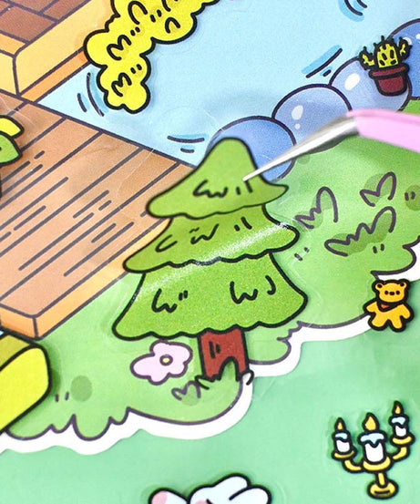 Fantasy House 1.0 DIY 3D Scene Stickers 2 Cute Miniature Scenes