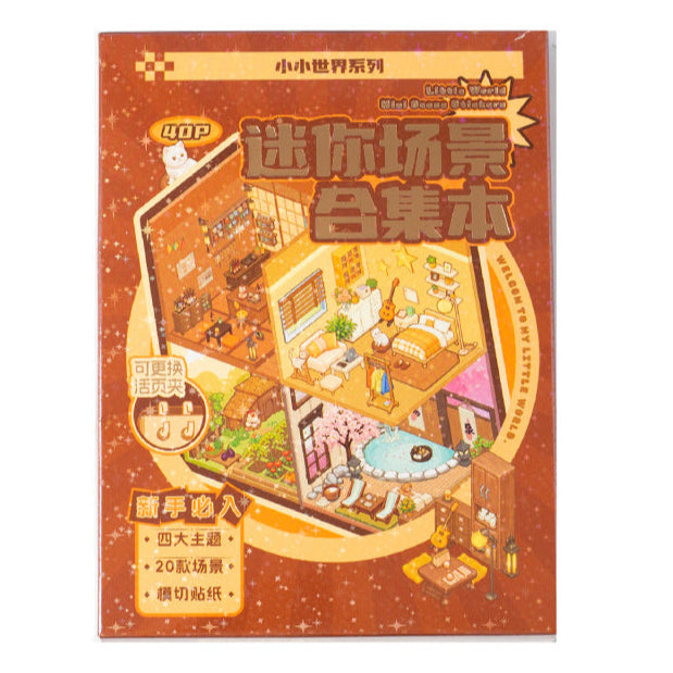 Tiny Wonderland 4 Micro-Diorama Collector's Pack DIY 3D Scene Stickers - Miniature Scenes