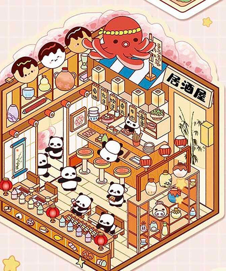 Furry Friends Tycoon DIY 3D Scene Stickers 4 Cute Miniature Scenes