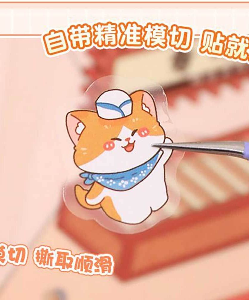 Critter Shop DIY 3D Scene Stickers 4 Cute Miniature Scenes