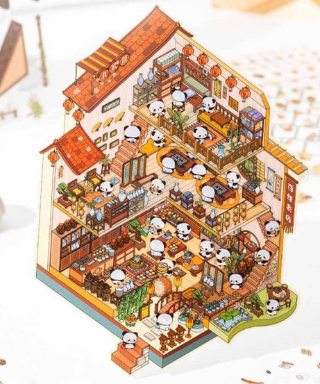 Fun House DIY 3D Scene Stickers 2 Cute Miniature Scenes