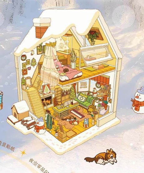 Eternal Reverie DIY 3D Scene Stickers 4 Cute Miniature Scenes