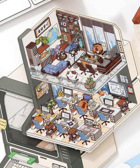 Moments & Moods DIY 3D Scene Stickers 4 Cute Miniature Scenes
