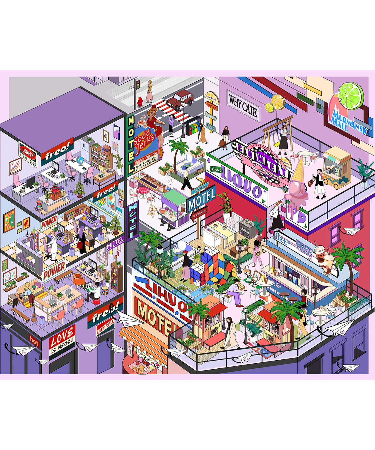 Desert Mysteries 3D Sticker Scene: Bazaar Treasures Vintage Manor Secrets