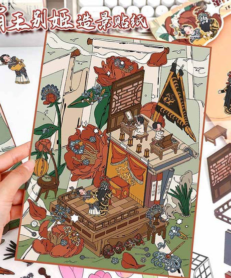 Theatrical Dreams DIY 3D Scene Stickers 2 Cute Miniature Scenes