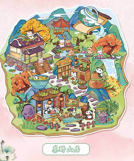 Timeless Scenery DIY 3D Scene Stickers 4 Cute Miniature Scenes