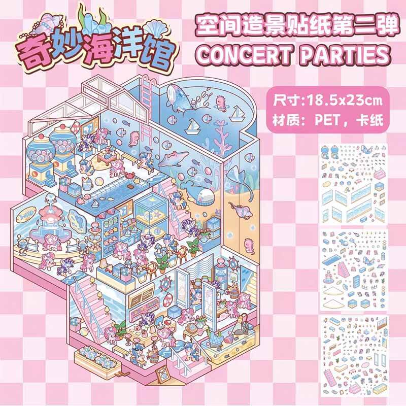 World Space DIY 3D Sticker Collection 4 Cute Miniature Scenes