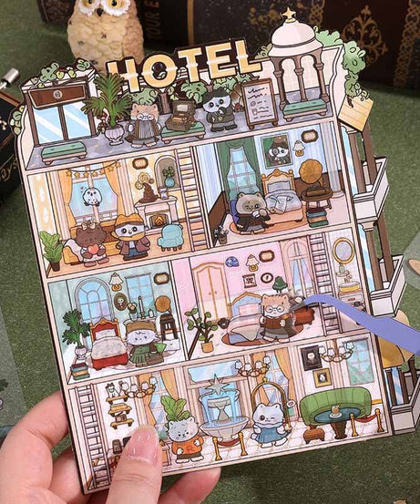 The Curious Society DIY 3D Scene Stickers 4 Cute Miniature Scenes
