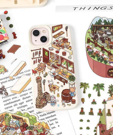 Farm Orchard DIY 3D Scene Stickers - 4 Cute Miniature Scenes