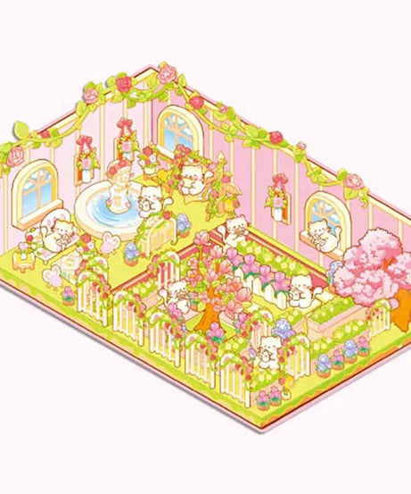 Fantasy Seasons DIY 3D Sticker Collection 4 Cute Miniature Scenes